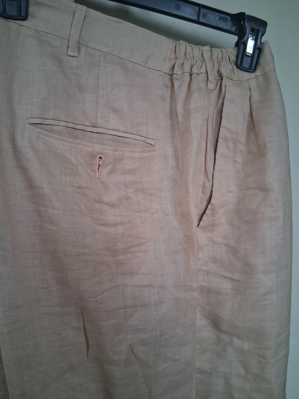 Classico Toasted Beige Linen Pants